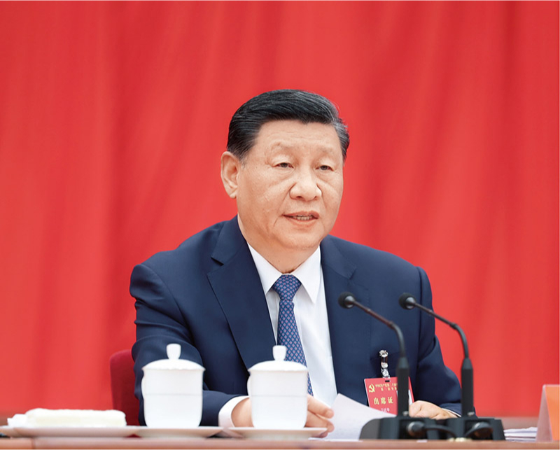 　　中國共產(chǎn)黨第二十屆中央委員會第三次全體會議，于2024年7月15日至18日在北京舉行。中央委員會總書記習(xí)近平作重要講話。 新華社記者 鞠鵬/攝